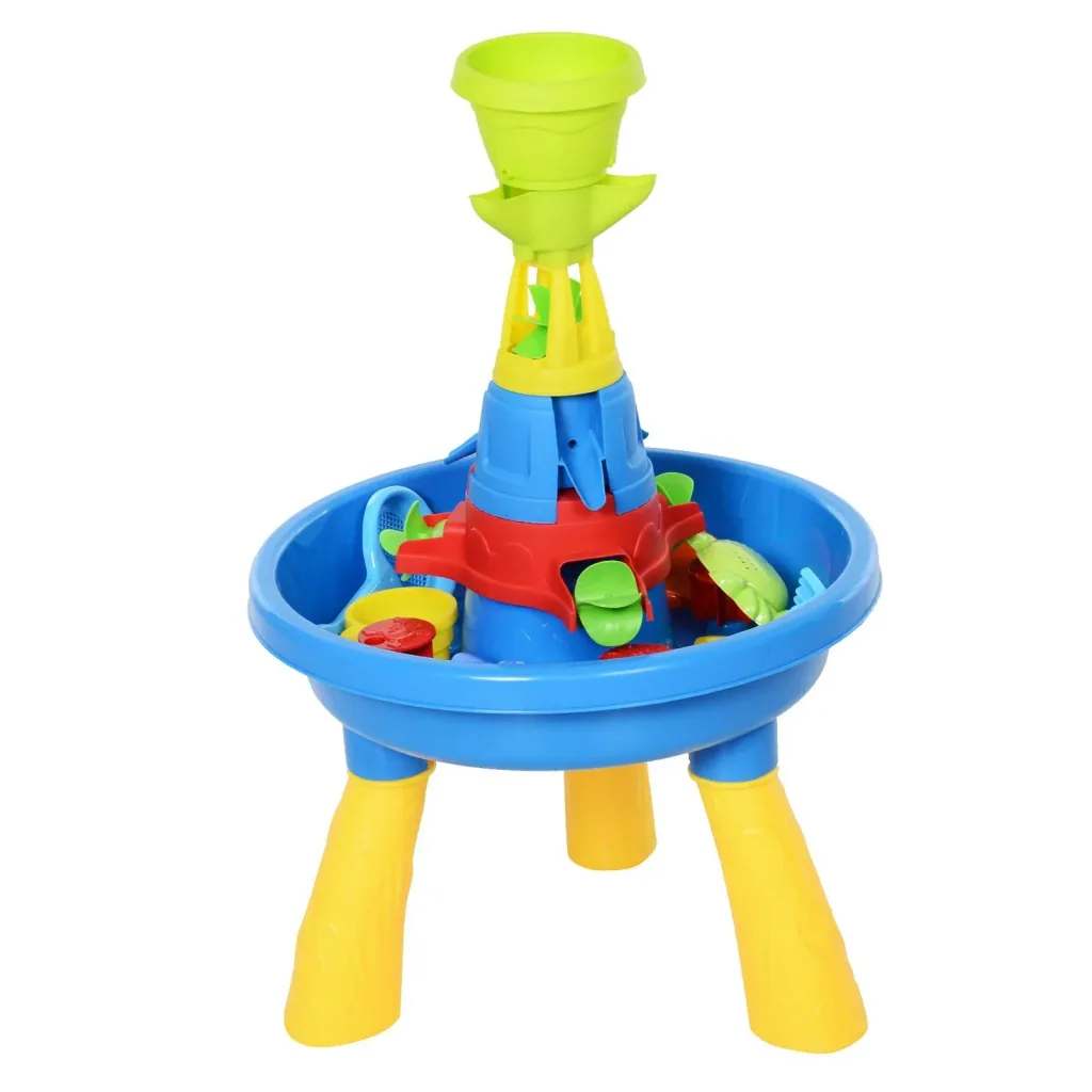 Kinder Sandkastentisch mit 21-tlg, Zubehör