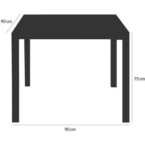 Gartenset Korb 9-teilig und für 4 Personen