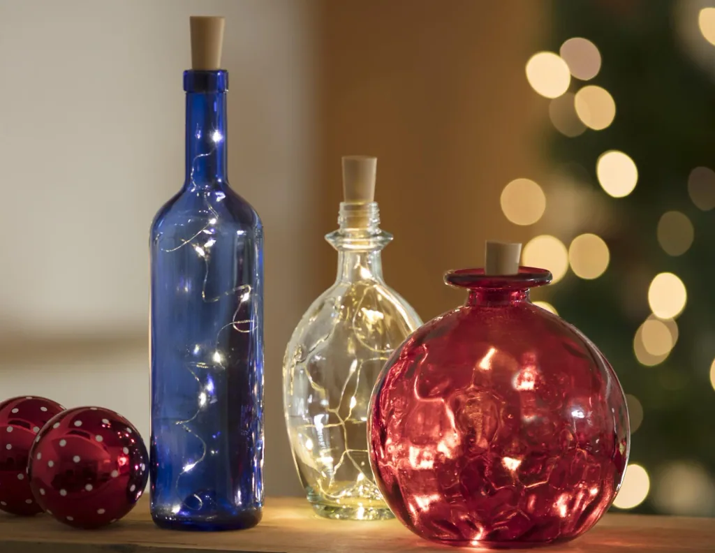 Flaschenkorken mit leuchtenden LED - 3er Set
