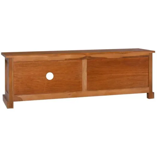 TV-Schrank 112x30x37 cm massiv Teak