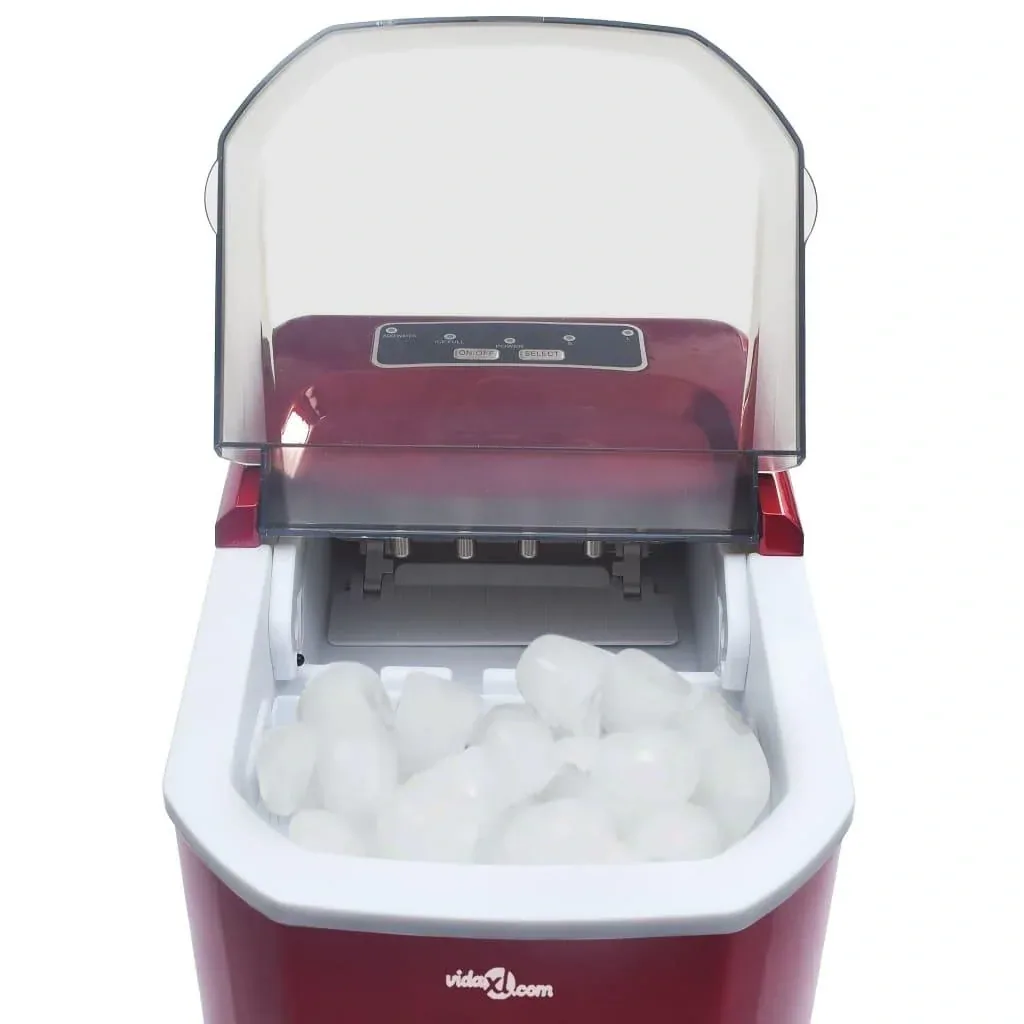Eiswürfelbereiter 1,4 L 15 kg/24 h rot