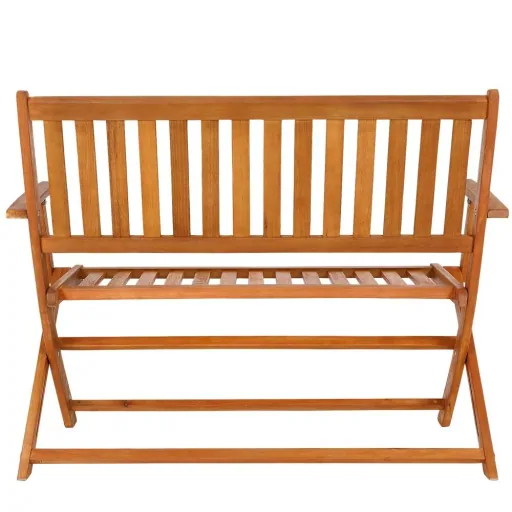 Gartenbank aus Eukalyptusholz 120x55x90cm FSC-zertifiziert klappbar