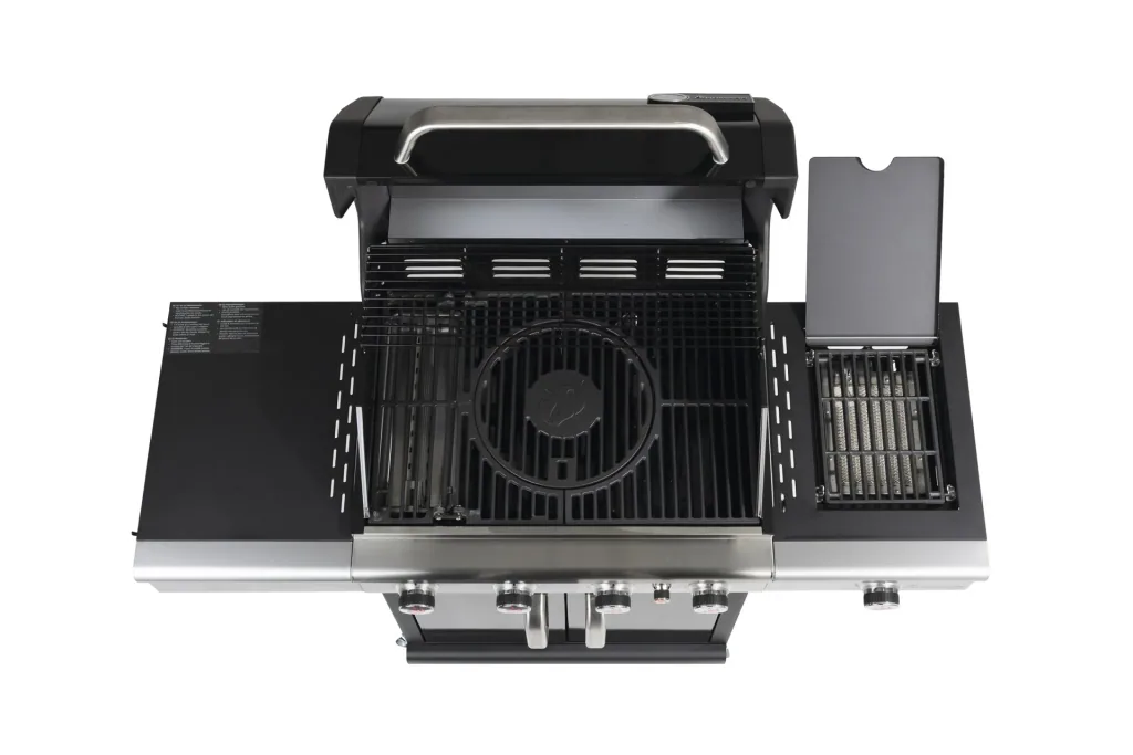 Gas- & Holzkohlegrill, Triton 4.1 coaL, 4 einstellbare Brenner