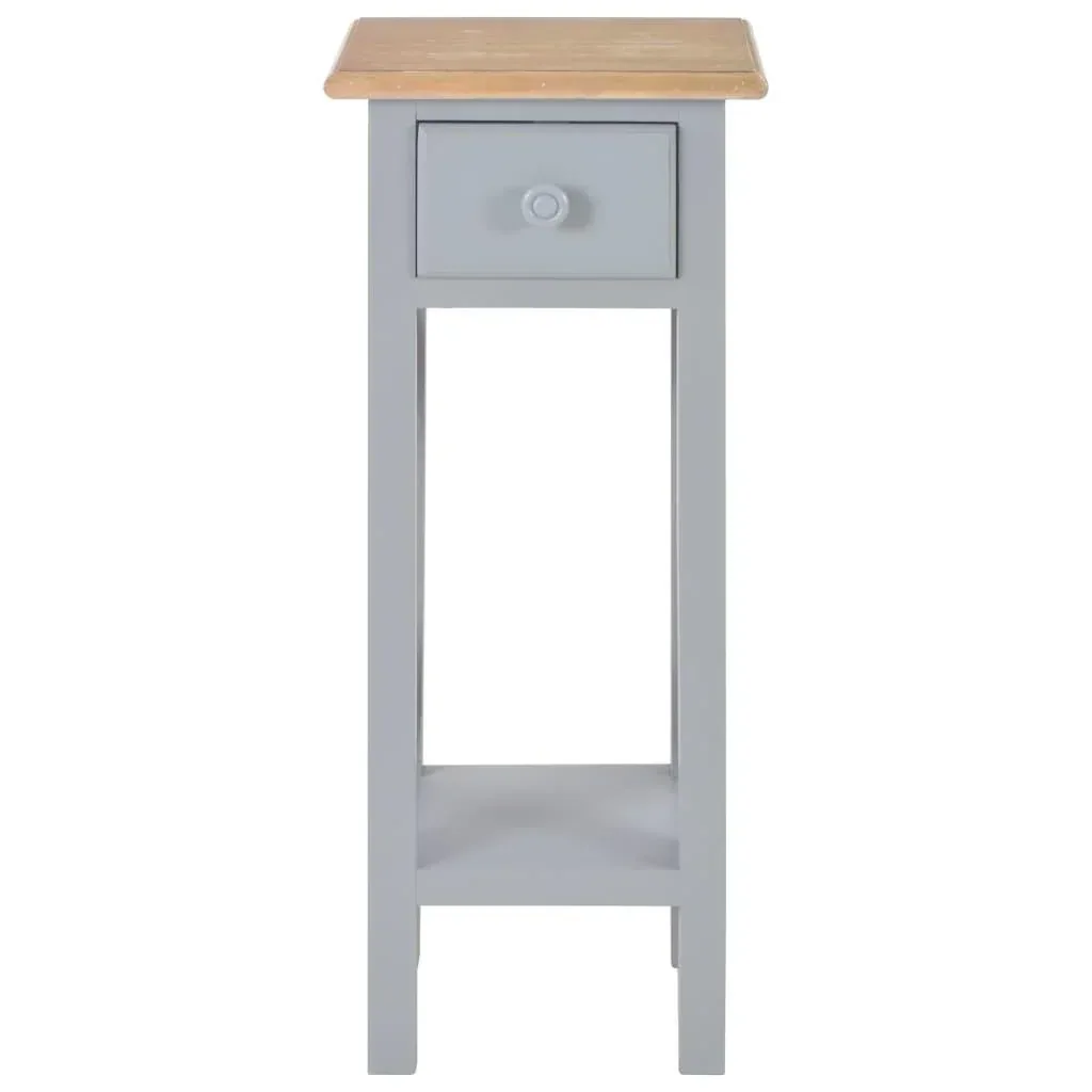 Beistelltisch 27x27x65,5 cm Holz grau