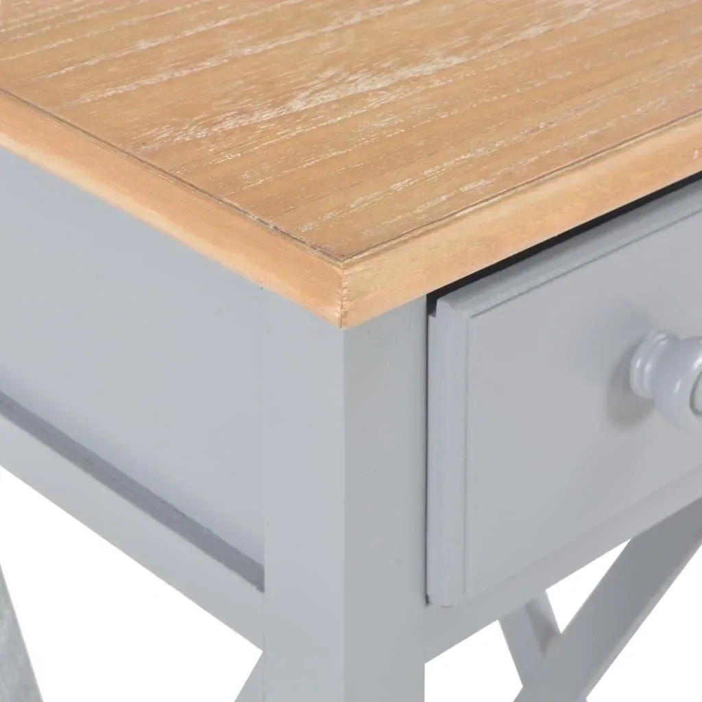 Beistelltisch 27x27x65,5 cm Holz grau
