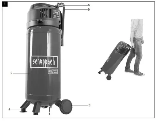 KOMPRESSOR 50L HC51V 10BAR