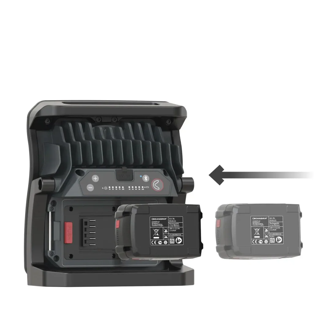 Handflutlichtstrahler NOVA 10 CAS + Scangrip CAS Netzgerät + abnehmbarem Diffuser L
