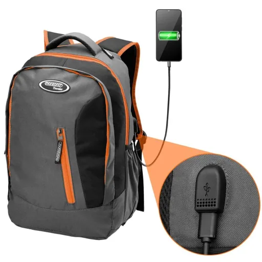 Sport- und Freizeit Rucksack 35L grau/orange