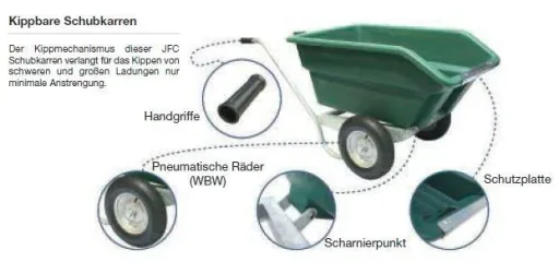 Zweiradschubkarre TWB 250 blau