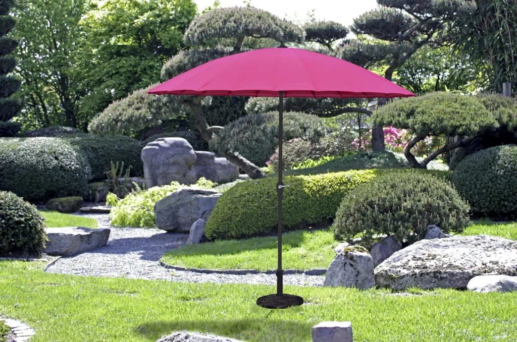 Sonnenschirm mit 24 Streben, Farbe pink
