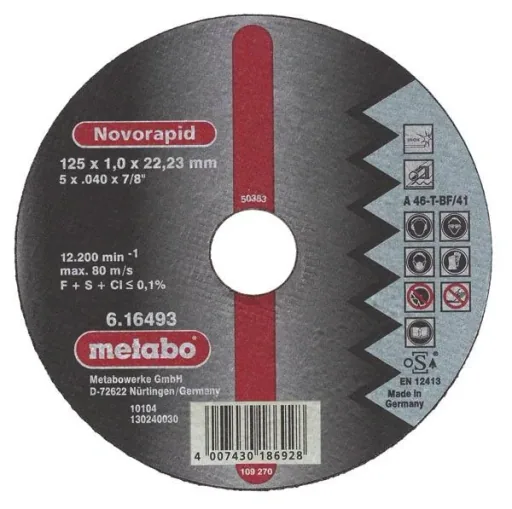 Trennscheiben 125 mm, 10-teilig INOX