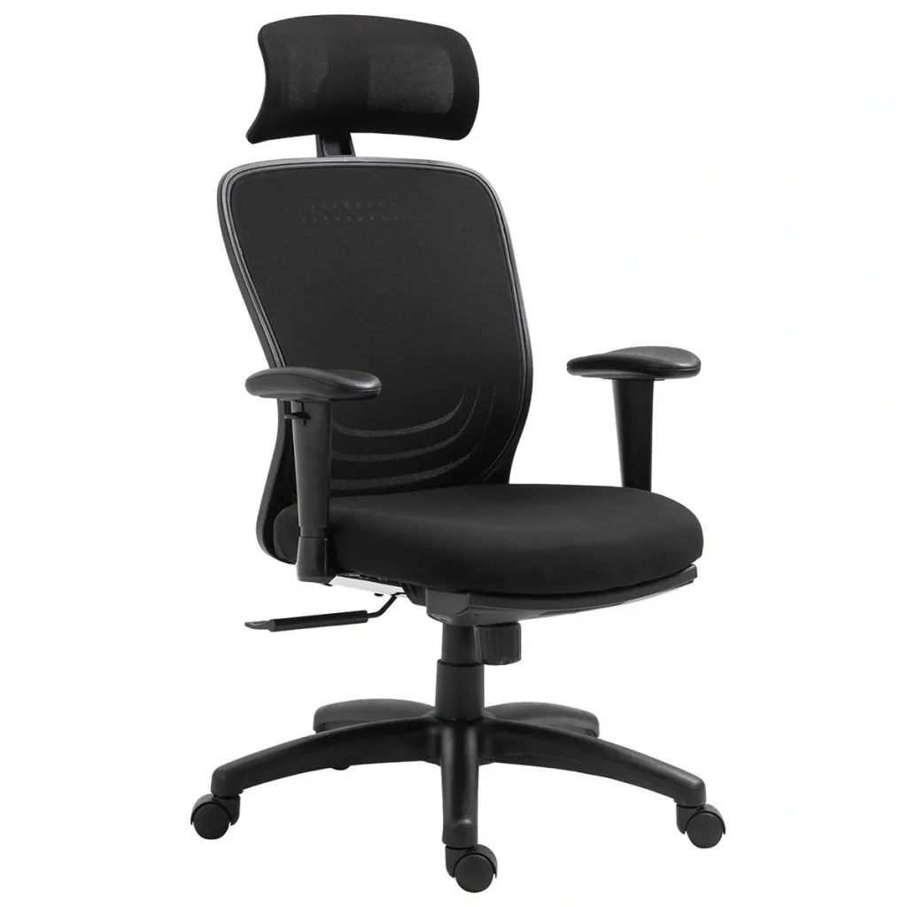 Bürostuhl Schreibtischstuhl Computerstuhl PC Stuhl Home-Office-Stuhl mit Wippenfunktion Kopflehne Fußstütze höhenverstel