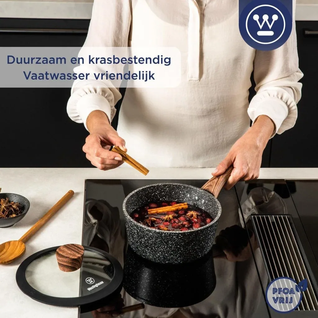 Kochtopf Induktion - Ø20 cm - Schwarzes Marmorholz - Sonderedition