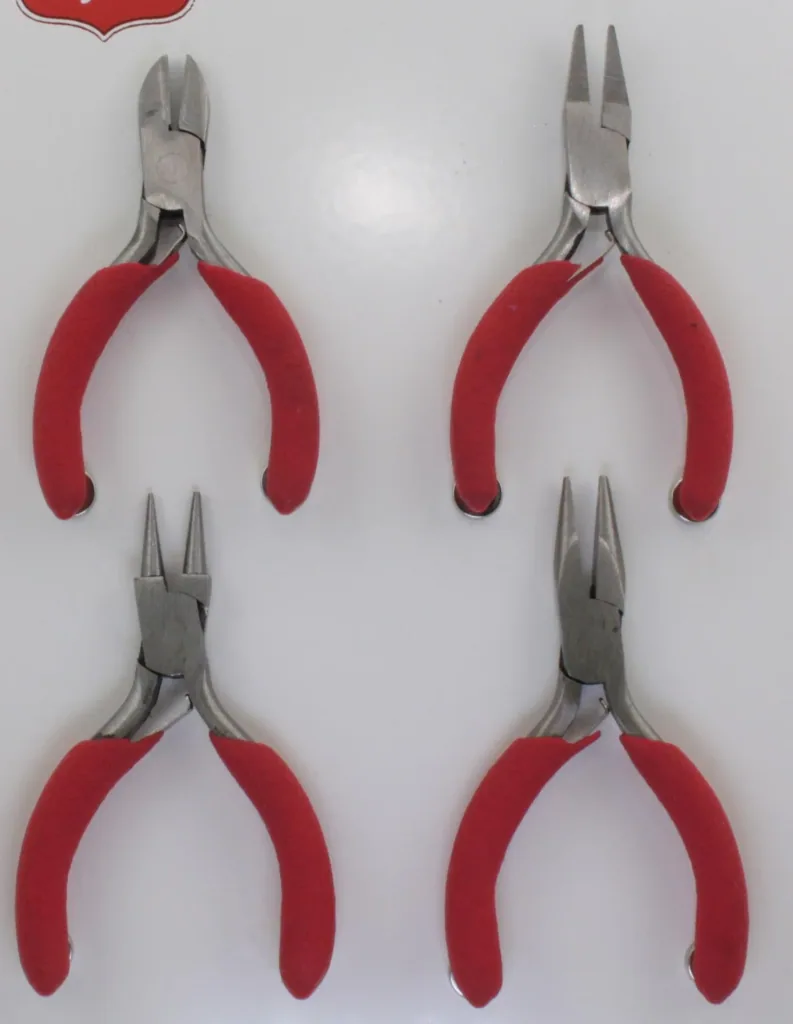Mini-Zangen: Seitenschneider, Spitzzange, Rundzange, Flachzange