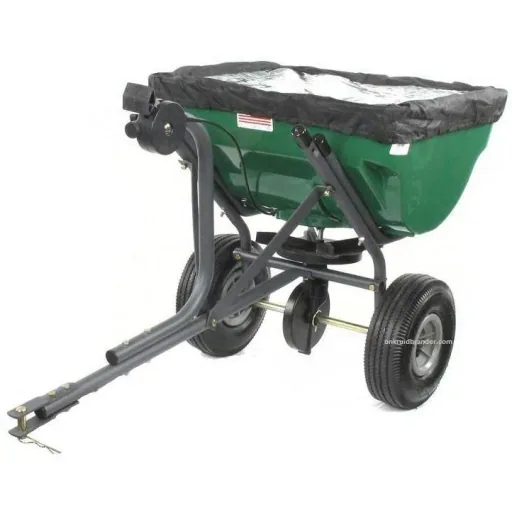 Turfmaster Precision Anhängestreuer 45 kg. Düngerstreuer und Salzstreuer
