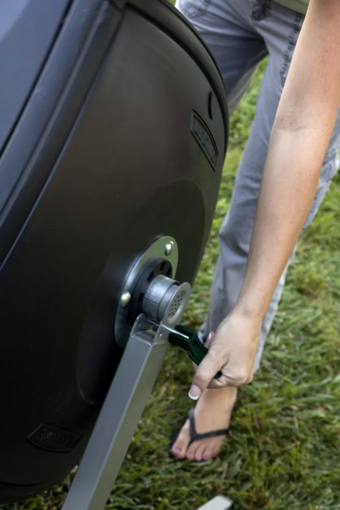 Lifetime Komposter Kompost-Zwilling 380 L 143,5×79,4×110,4 cm Schwarz – 2 Kammern für durchgehendes Kompostieren