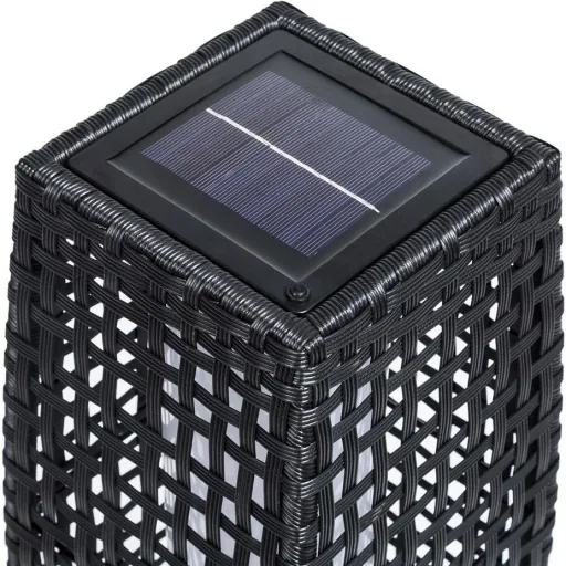 Solar-Gartenleuchte Polyrotan 25 LED 70cm