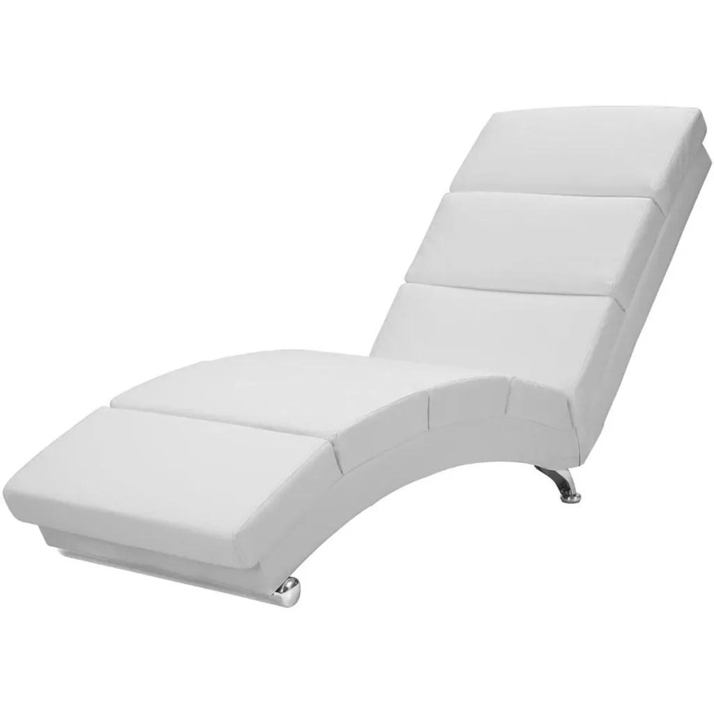 Relaxliege London weiß mit Massage- und Heizfunktion