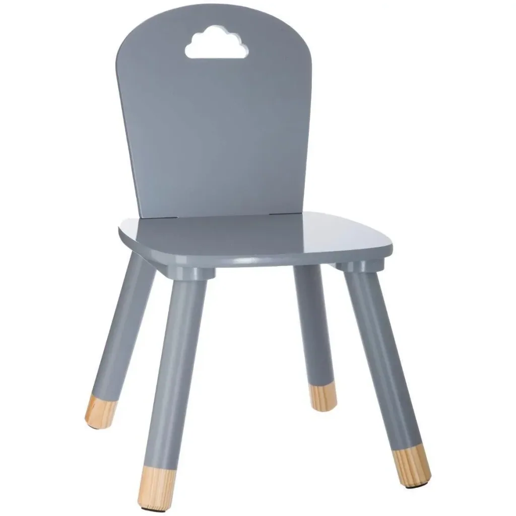 NL SET - 1x Hochstuhl und Kindertisch - Grau