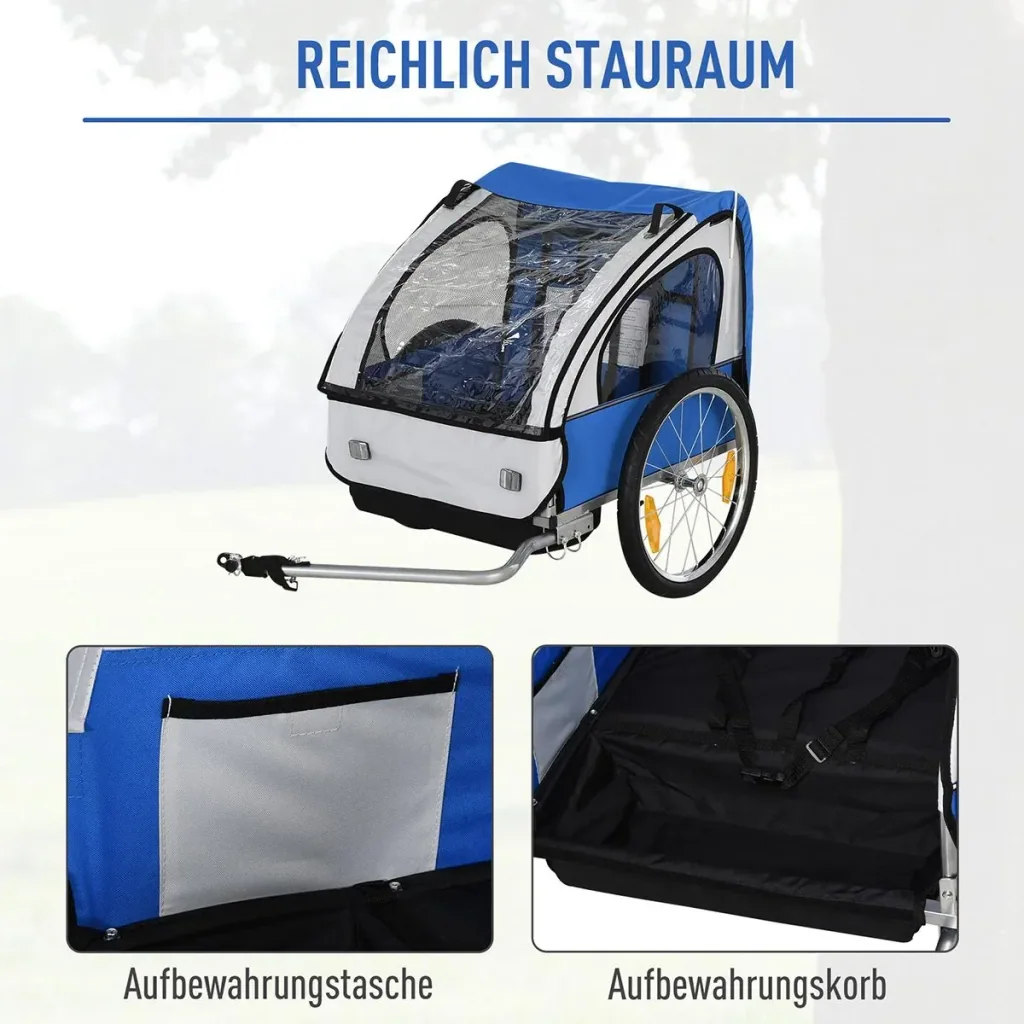 Fahrradanhänger für 2 Kinder