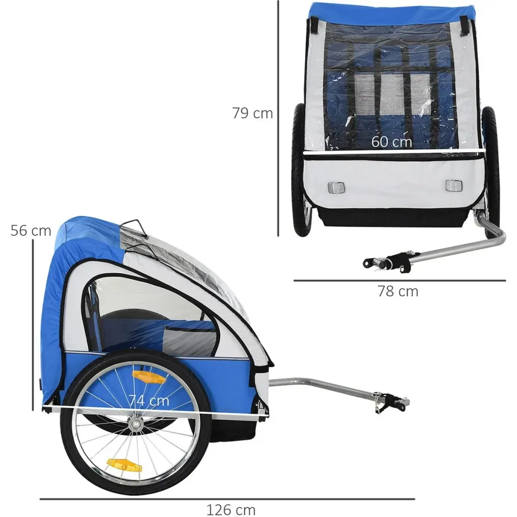 Fahrradanhänger für 2 Kinder