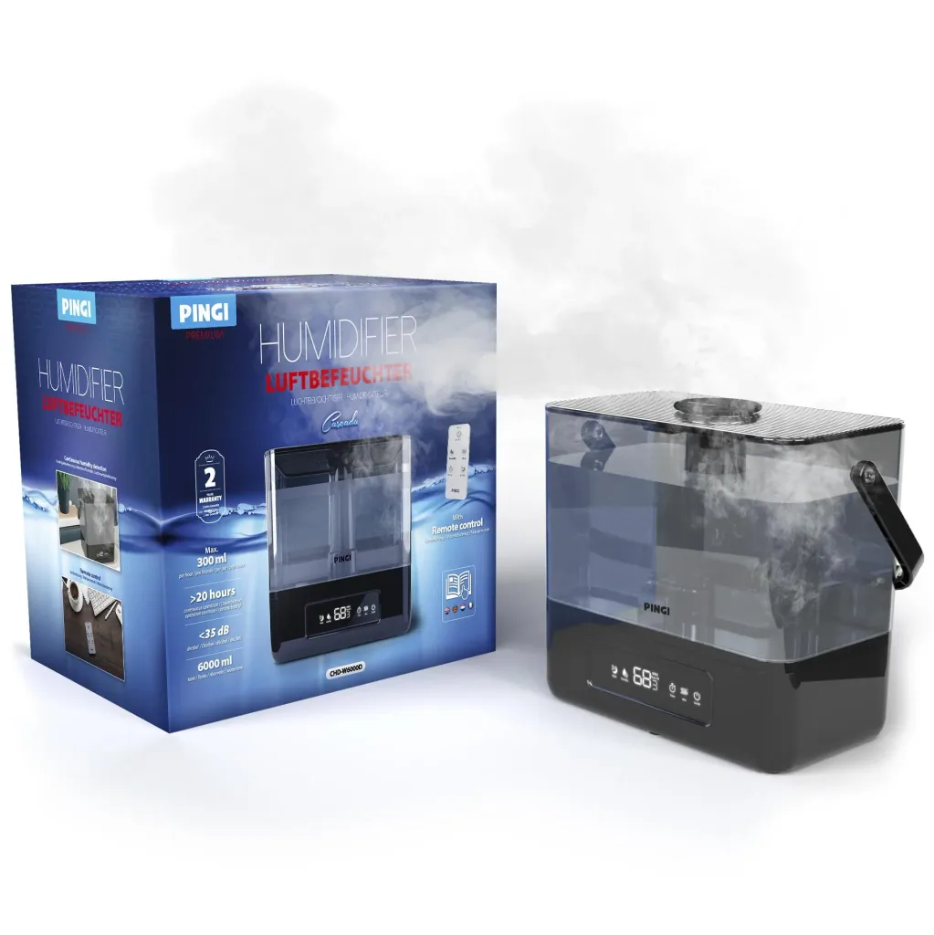 Digitaler Utraschall-Luftbefeuchter, 6 L Premium „Cascada“