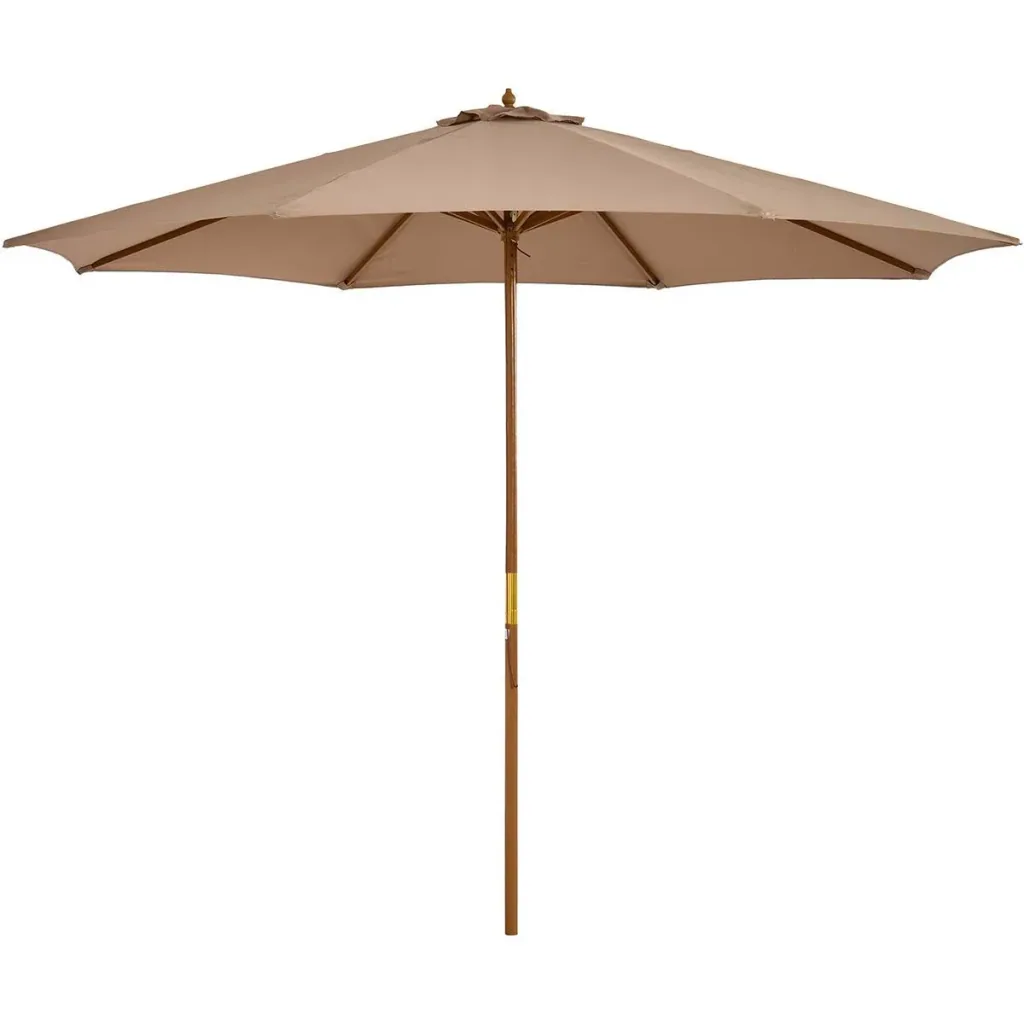 Sonnenschirm Holz 300 cm Khaki