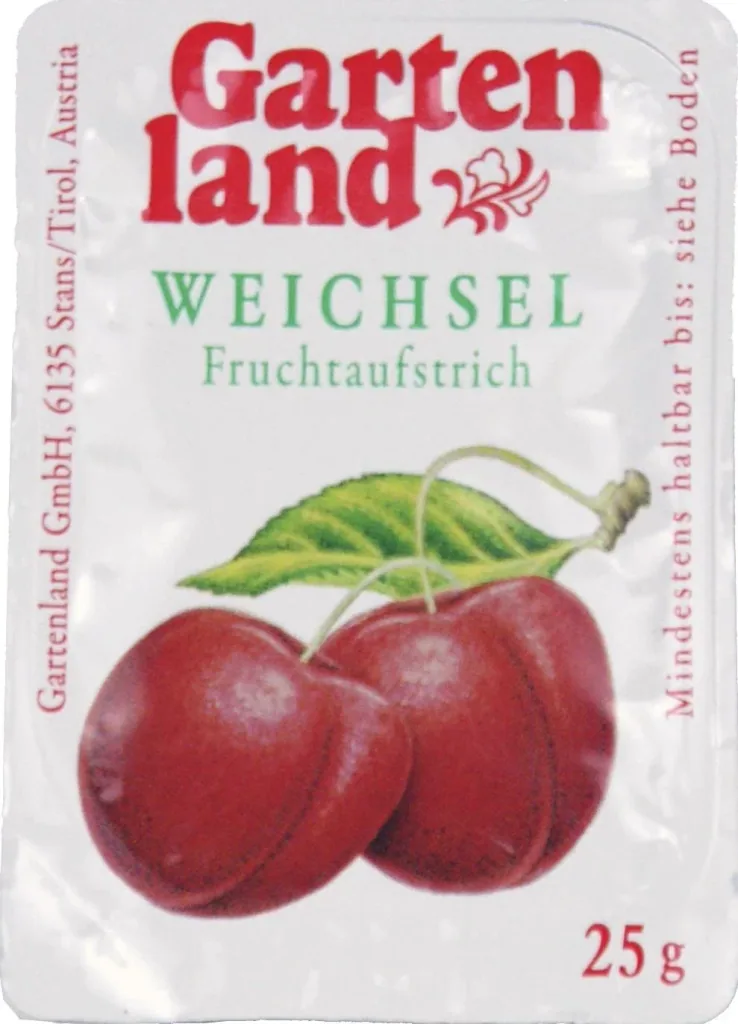 Frühstückskörbchen gefüllt mit Honig und Konfitüre, 30-teilig