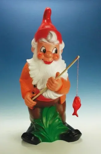Zwerg als Angler 86 cm - Riesenzwerg