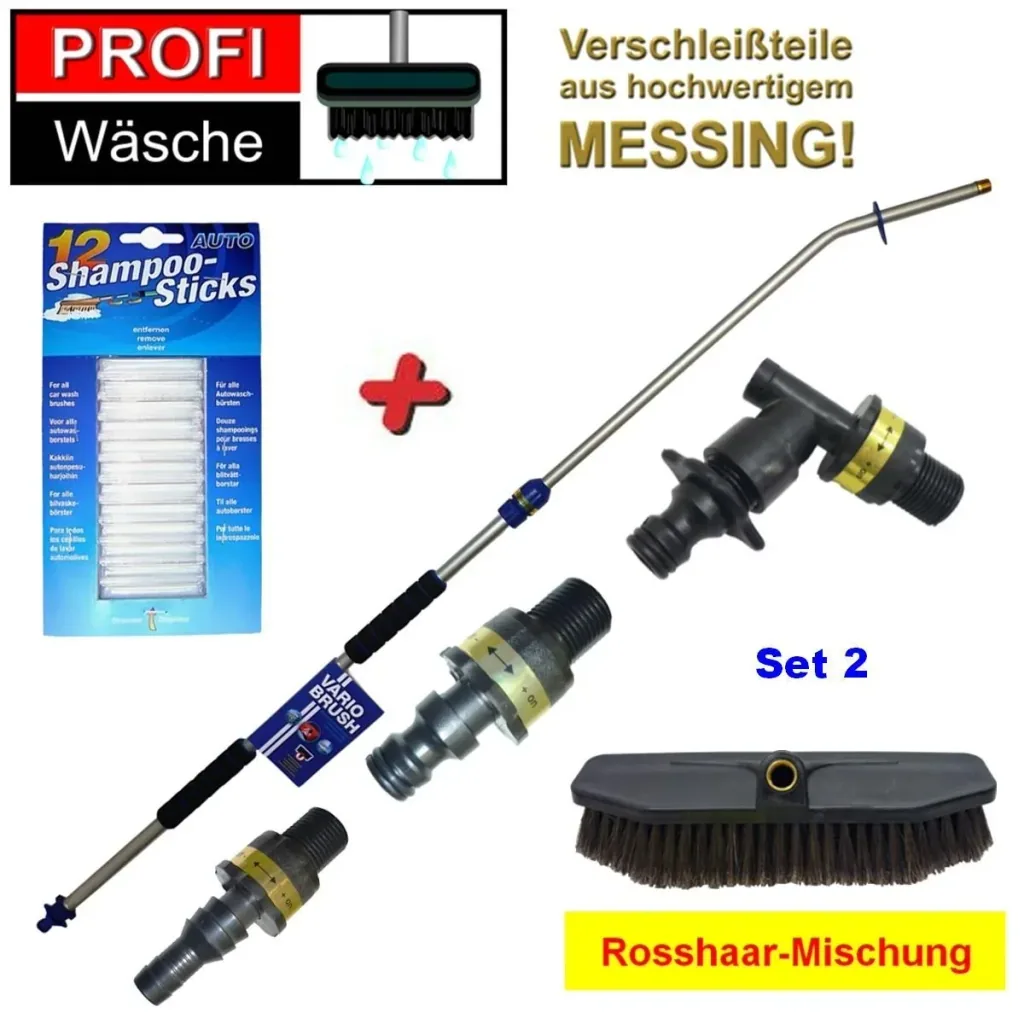 Waschset Profi für Großfahrzeuge, gerades Endstück