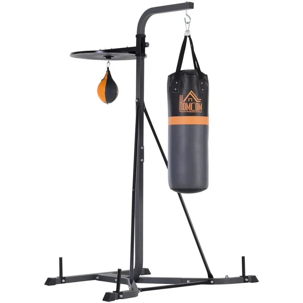 Boxsackständer mit Punchingball schwarz
