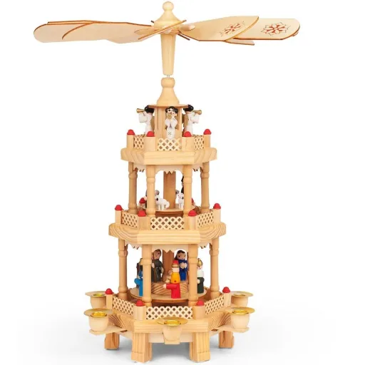 Weihnachtspyramide 31cm (Echtholz)