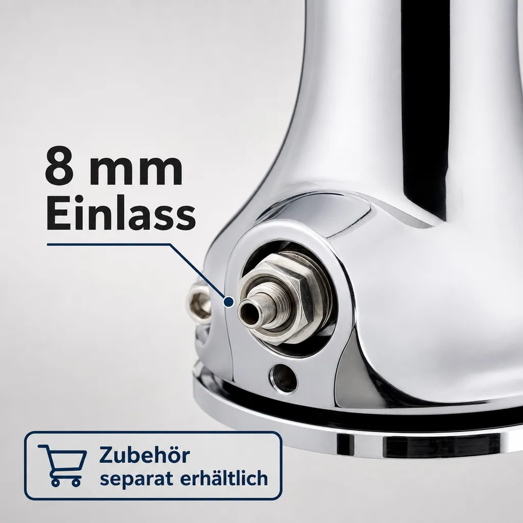 Schanksäule, Bierzapfsäule, Chrom, 2-leitig