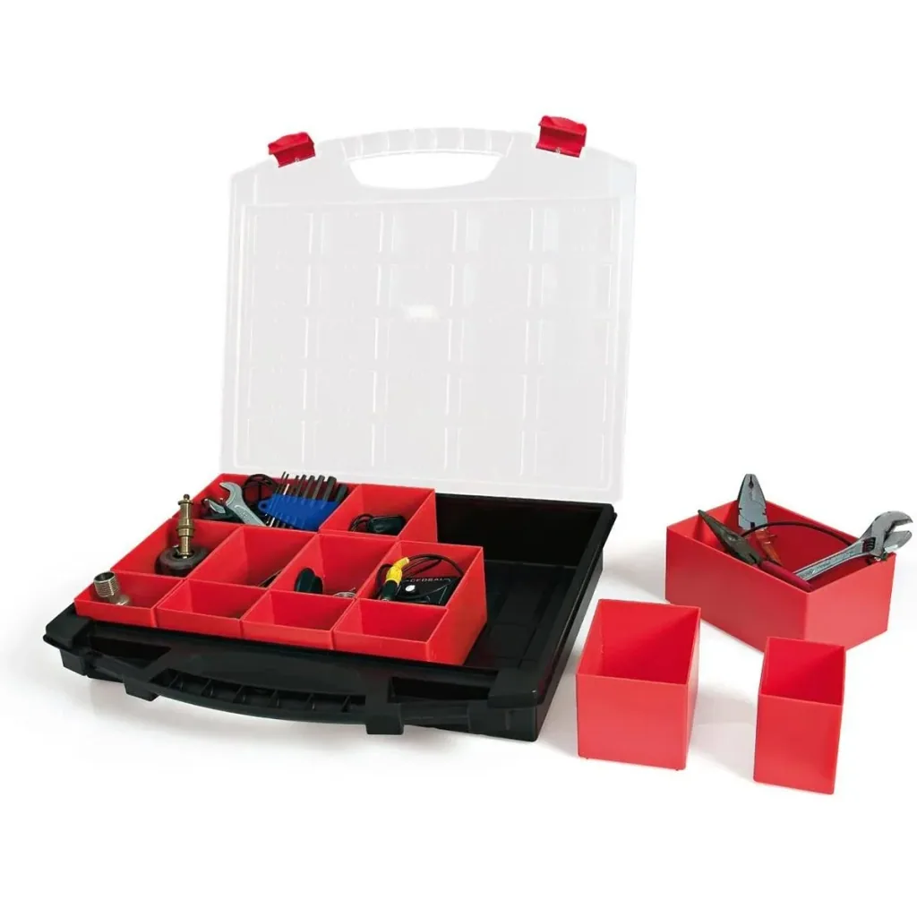 TAYG Sortierbox - 430 x 370 x 85 mm - Mit 13 herausnehmbaren Fächern