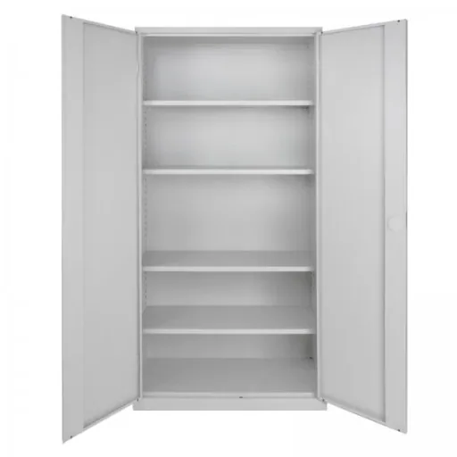 Flügeltürschrank RAL 7035, 195x92x42cm