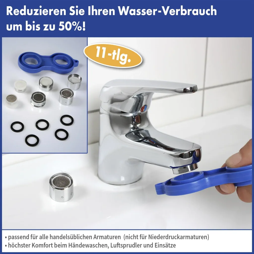 Armaturen-Wassersparset 11-teilig