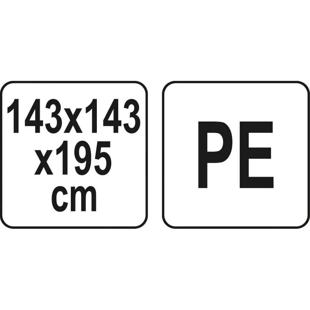 Gewächshaus - PE - 143x143x195 cm