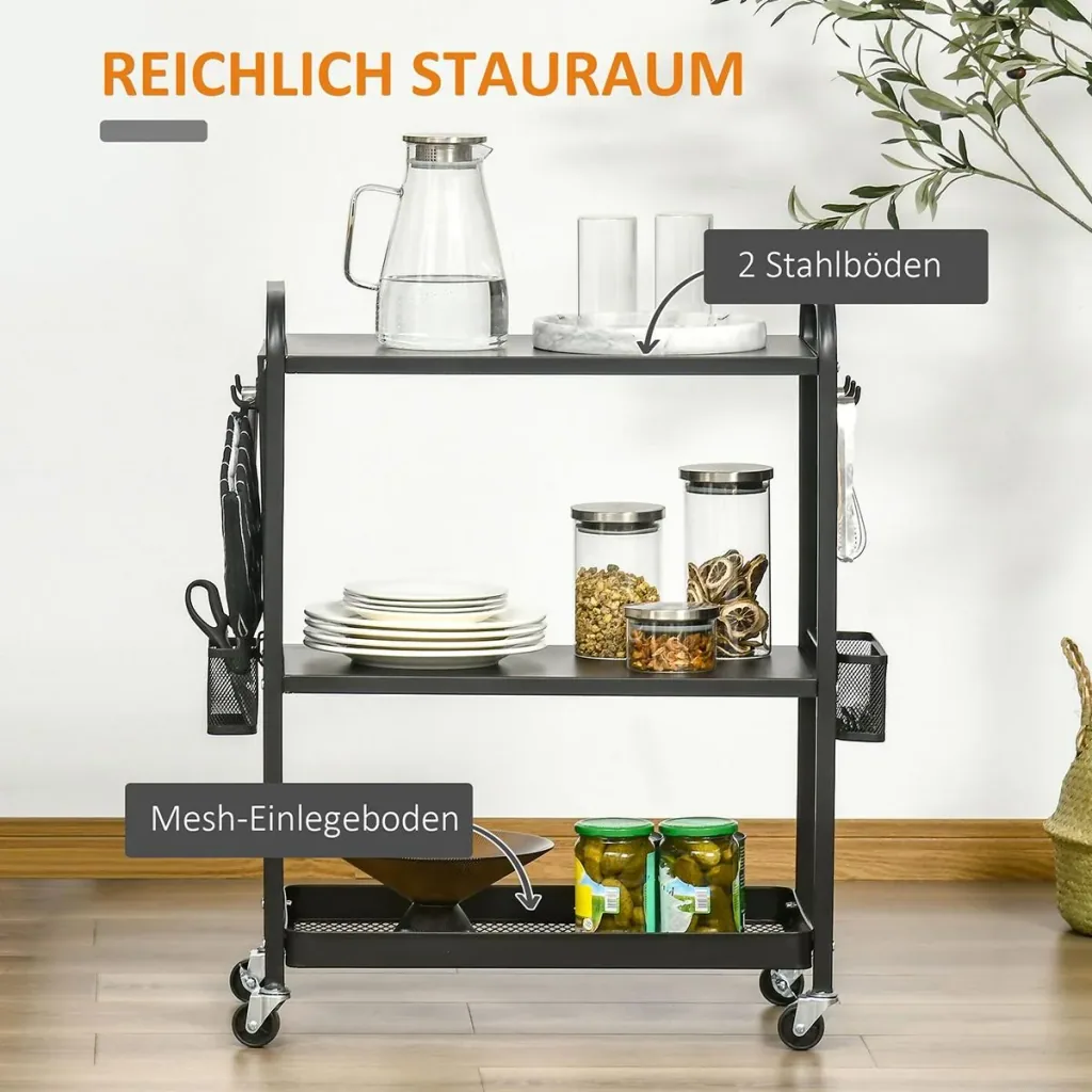 Akku-Rasenmäher mit 32 cm Schnittbreite 30 Liter Grasfangkorb mit 2,5 Ah Akku und Ladegerät 120 x 38 x 98 cm