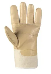 Möbelleder-Handschuh HELLES LEDER, Größe 11, 5er Set