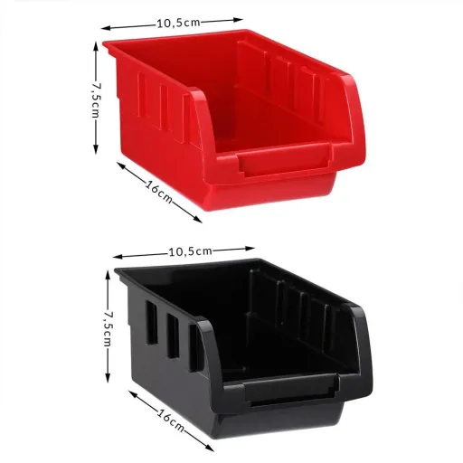 Werkzeugwand mit Stapelboxen und Werkzeughalter 43tlg. - 2 Wandteller 54x47,5x1,8 cm