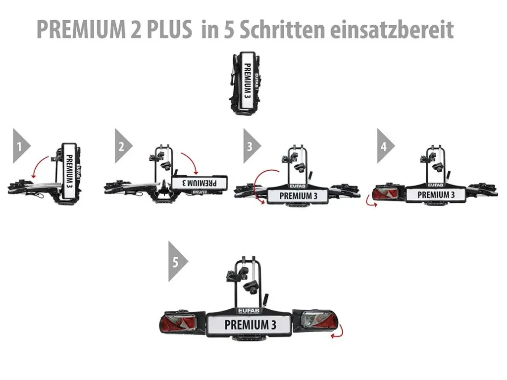 Fahrradträger Premium III für Anhängerkupplung