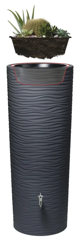 Regenspeicher / Regentonne NATURA 2in1 350 L, graphite grey