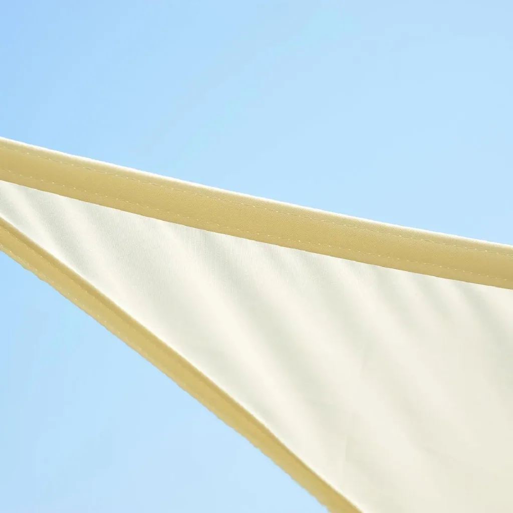 Sonnensegel (Cream 4x4x4m) Dreieck Polyester - wasserabweisend