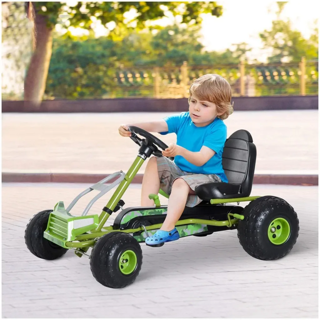 Tretauto Go Kart Tretfahrzeug ab 3 Jahre Grün