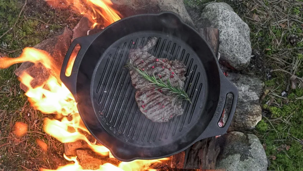 Grill-Feuerpfanne gp30h mit zwei Henkeln