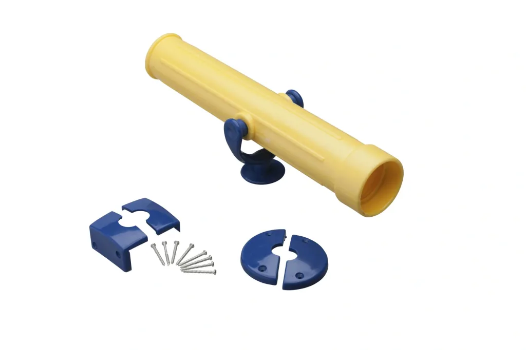 Spielzeug Teleskop Gelb/Blau 350 mm inkl. Befestigungsmaterial, für Spielanlagen