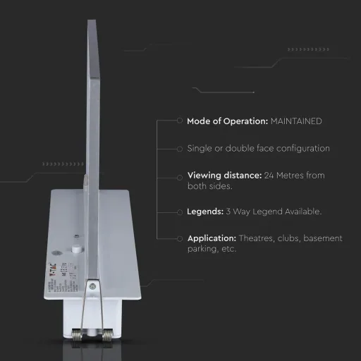 VT-522-S Notleuchte - LED - Anbauleuchte - 2W - IP20