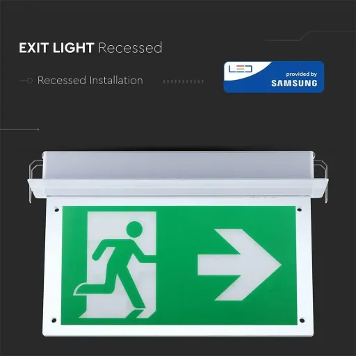 VT-522-S Notleuchte - LED - Anbauleuchte - 2W - IP20