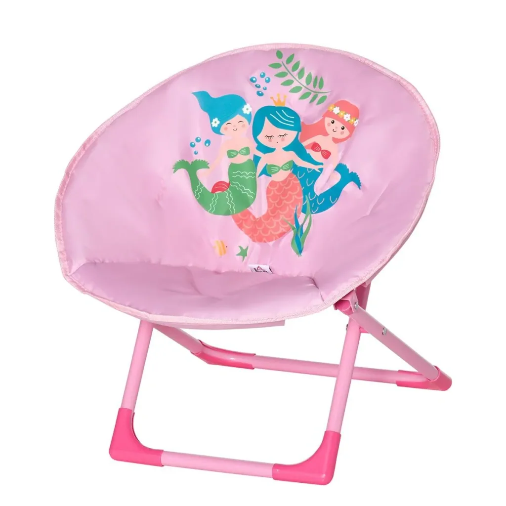 Campingstuhl Klappstuhl für Kinder drinnen und draußen für 3 bis 5 Jahre Ø50 x 49H cm