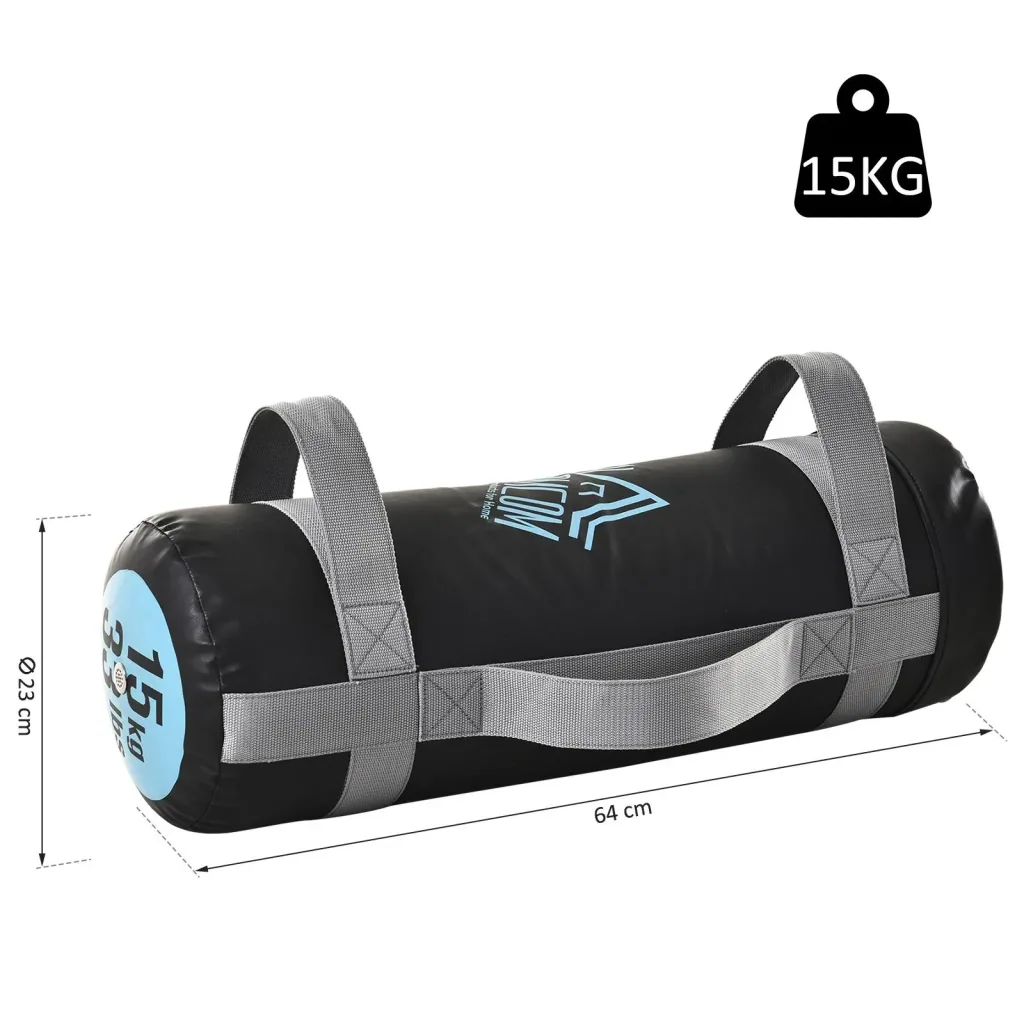 Powerbag-Gewichtstasche 15 kg, schwarz